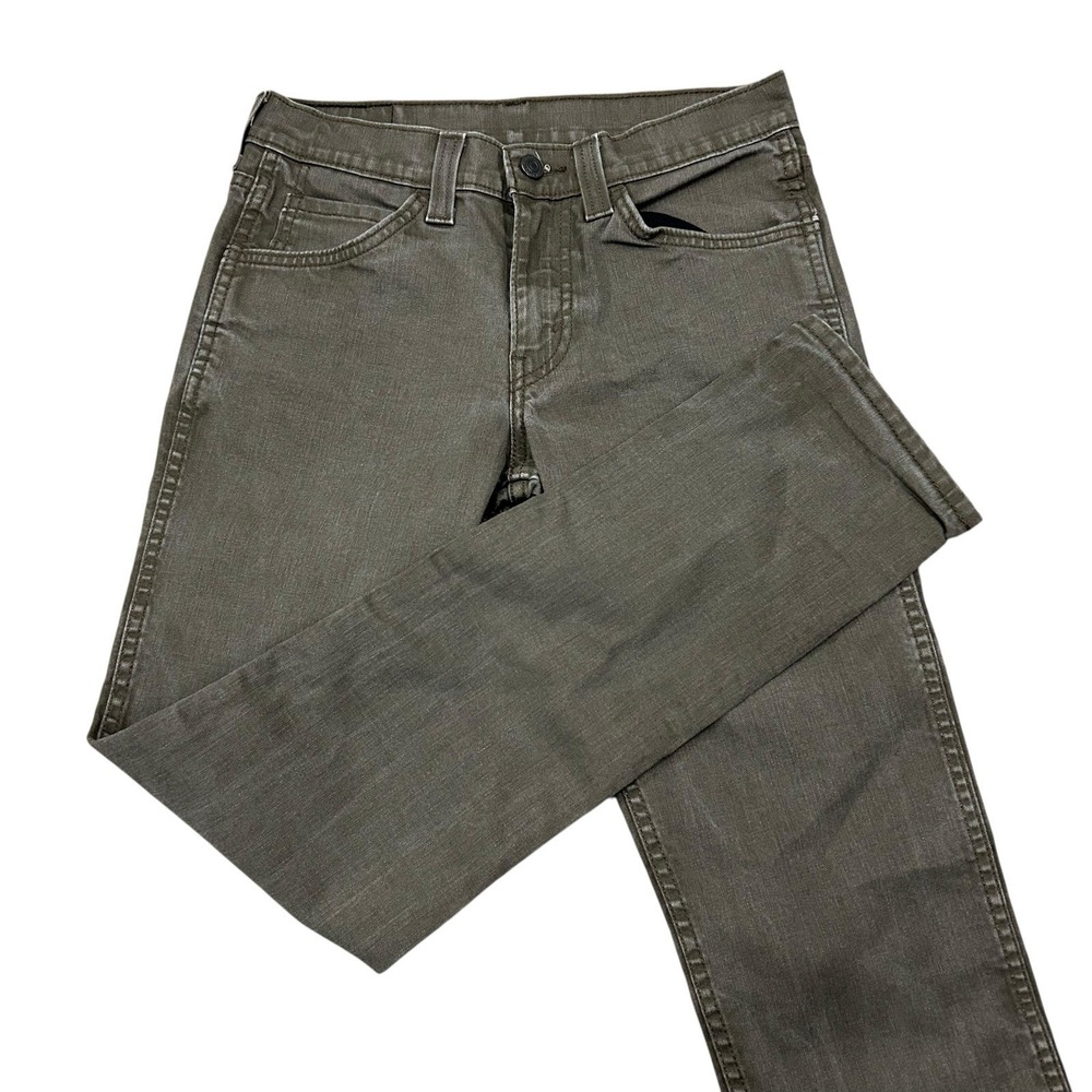 Levis 511 Jeans Men's 29X32 Gray‎ Light Wash Denim Original Riveted